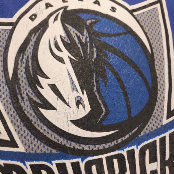 NBA Dallas Mavericks Crew Neck Graphic Basketball T Shirt Mens Size XL Blue - Picture 5 of 10